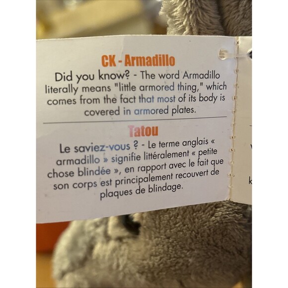 12" Armadillo Wild Republic Cuddlekins Stuffed Animal Plush Toy - Picture 7 of 10